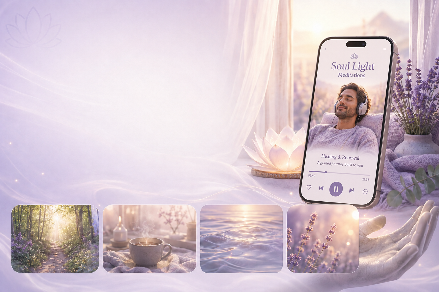 Обкладинка аудіокурсу «Відновлення після виснаження» у Soul Light Meditations